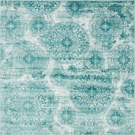 Riviera Elegance Collection Area Rug -  Monaco (Turquoise)