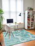 Riviera Elegance Collection Area Rug -  Monaco (Turquoise)