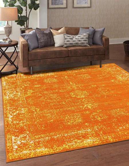 Riviera Elegance Collection Area Rug - Antibes (Orange)