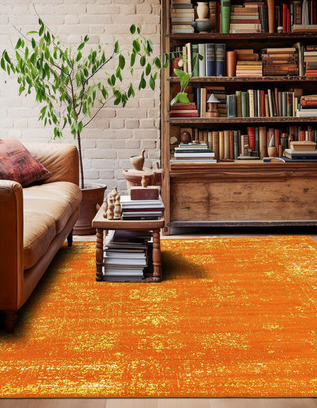 Riviera Elegance Collection Area Rug - Antibes (Orange)