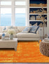 Riviera Elegance Collection Area Rug - Antibes (Orange)