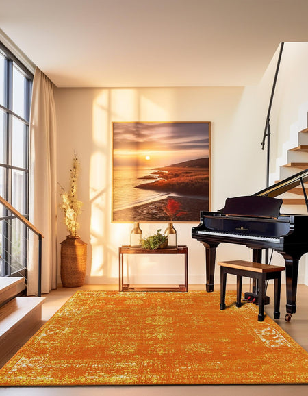 Riviera Elegance Collection Area Rug - Antibes (Orange)