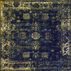 Riviera Elegance Collection Area Rug - Antibes (Navy Blue) Square Navy Blue Main