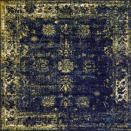 Riviera Elegance Collection Area Rug - Antibes (Navy Blue)