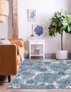 Riviera Elegance Collection Area Rug -  Monaco (Blue) Square Blue  lifestyle 5