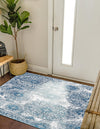 Riviera Elegance Collection Area Rug -  Monaco (Blue) Square Blue  lifestyle 8