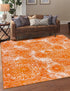 Riviera Elegance Collection Area Rug -  Monaco (Orange)