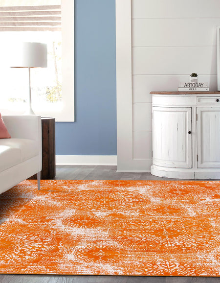 Riviera Elegance Collection Area Rug -  Monaco (Orange)