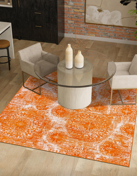 Riviera Elegance Collection Area Rug -  Monaco (Orange)