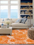 Riviera Elegance Collection Area Rug -  Monaco (Orange)