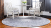 Oxfordshire Elegance Collection Area Rug - Abingdon Round Gray  lifestyle 56