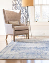 Oxfordshire Elegance Collection Area Rug - Abingdon Rectangle Navy Blue  lifestyle 8