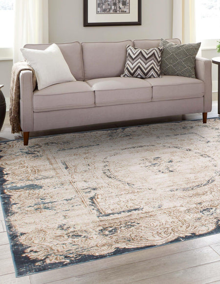 Coastal Manor Collection Area Rug -  Tidewater