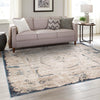 Coastal Manor Collection Area Rug -  Tidewater Square Cream  lifestyle 59