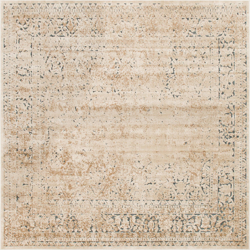 Coastal Manor Collection Area Rug -  Marina Square Beige  lifestyle 30