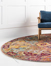 Sierra Collection Area Rug -  Catalina Round Multi  lifestyle 28