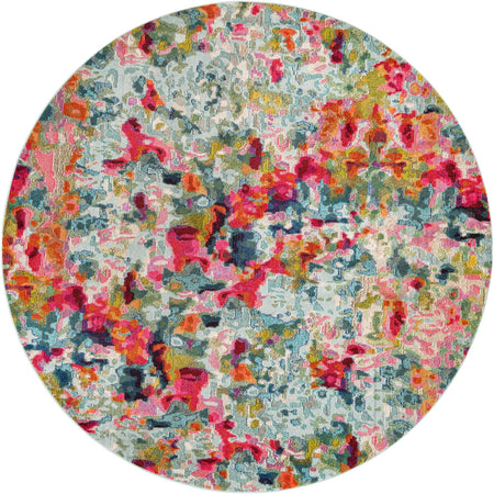 Chromatic Oasis Collection Area Rug -  Lagoon