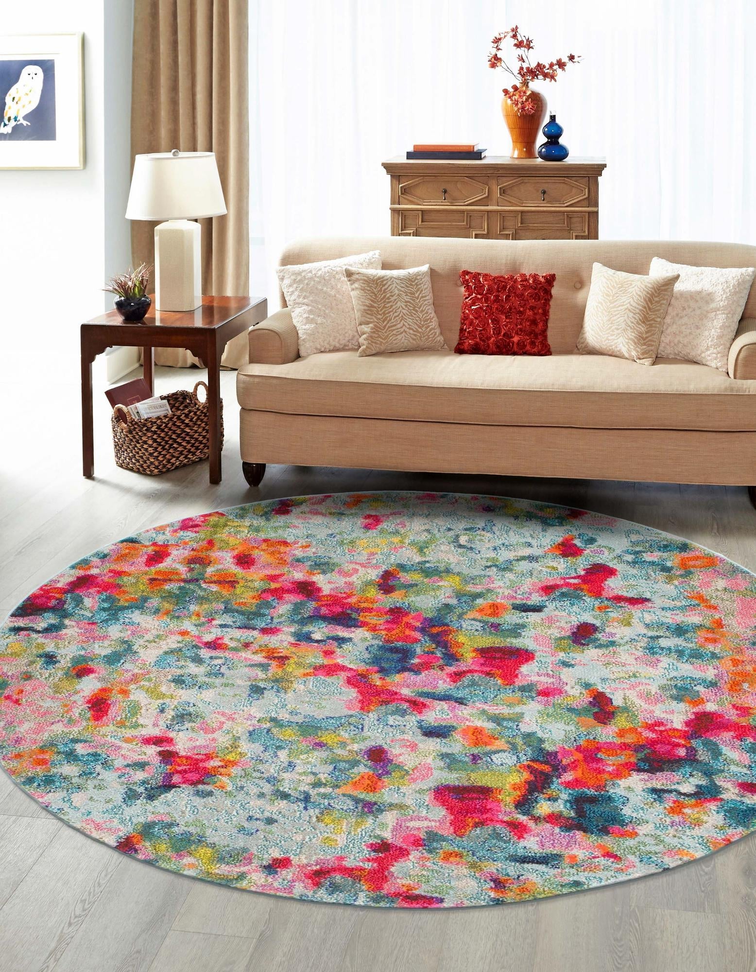 Chromatic Oasis Collection Area Rug -  Lagoon