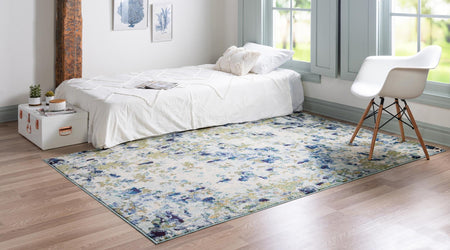 Chromatic Oasis Collection Area Rug -  Lagoon