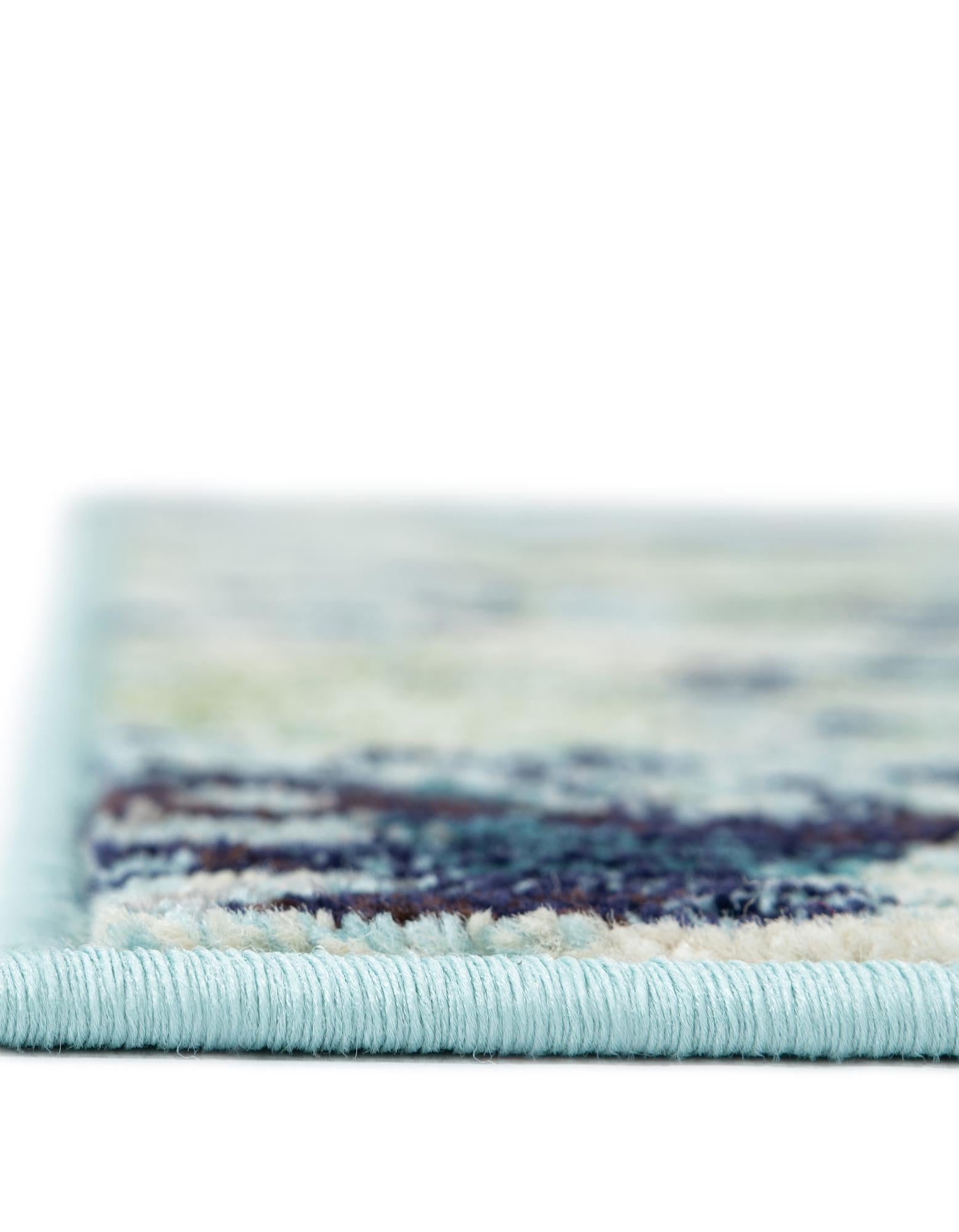 Chromatic Oasis Collection Area Rug -  Lagoon