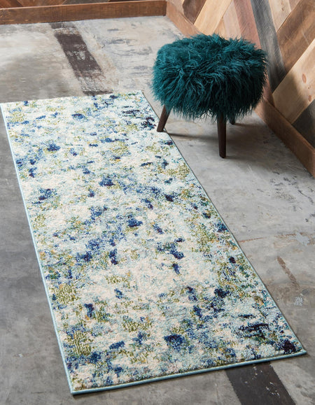 Chromatic Oasis Collection Area Rug -  Lagoon