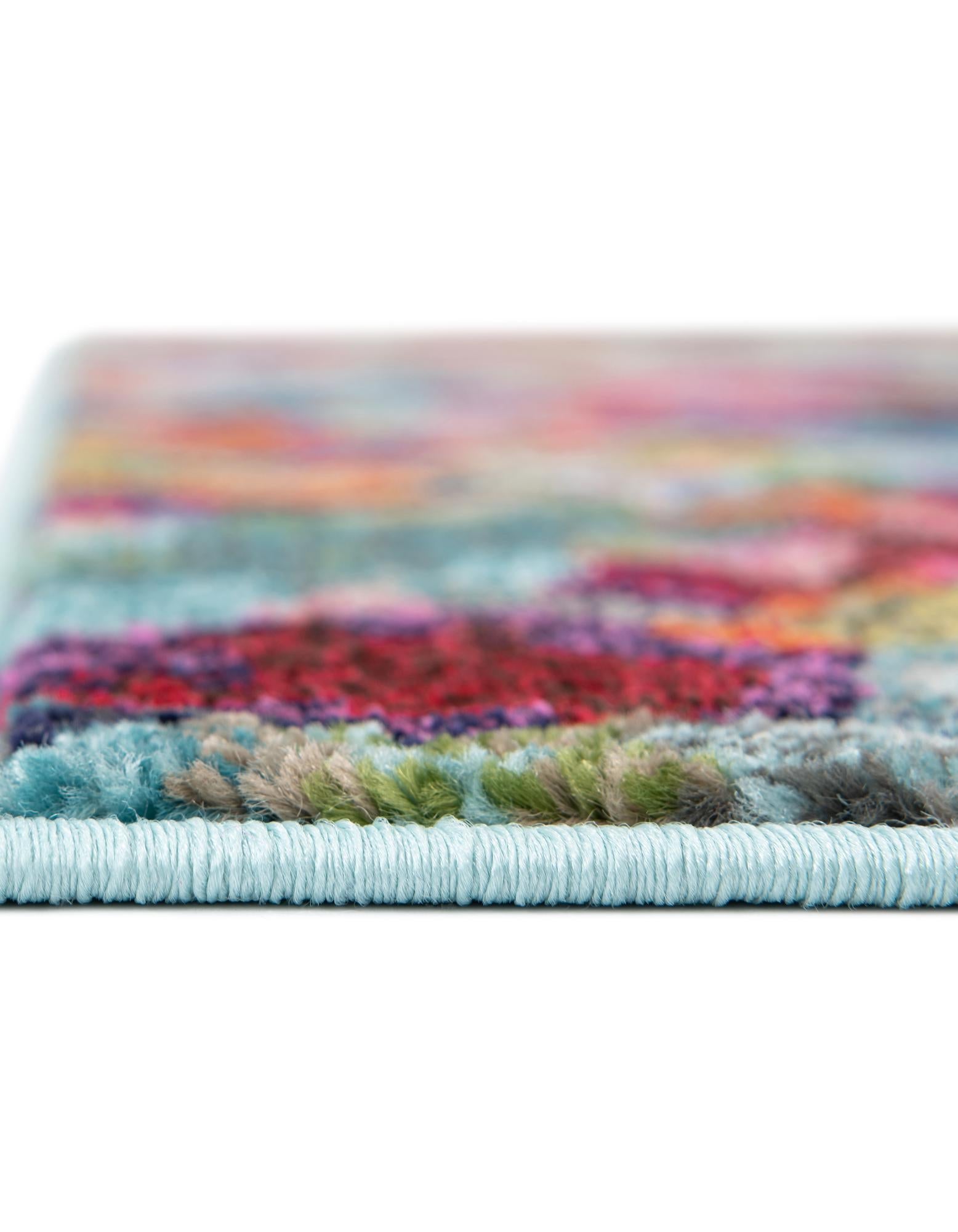 Chromatic Oasis Collection Area Rug -  Lagoon