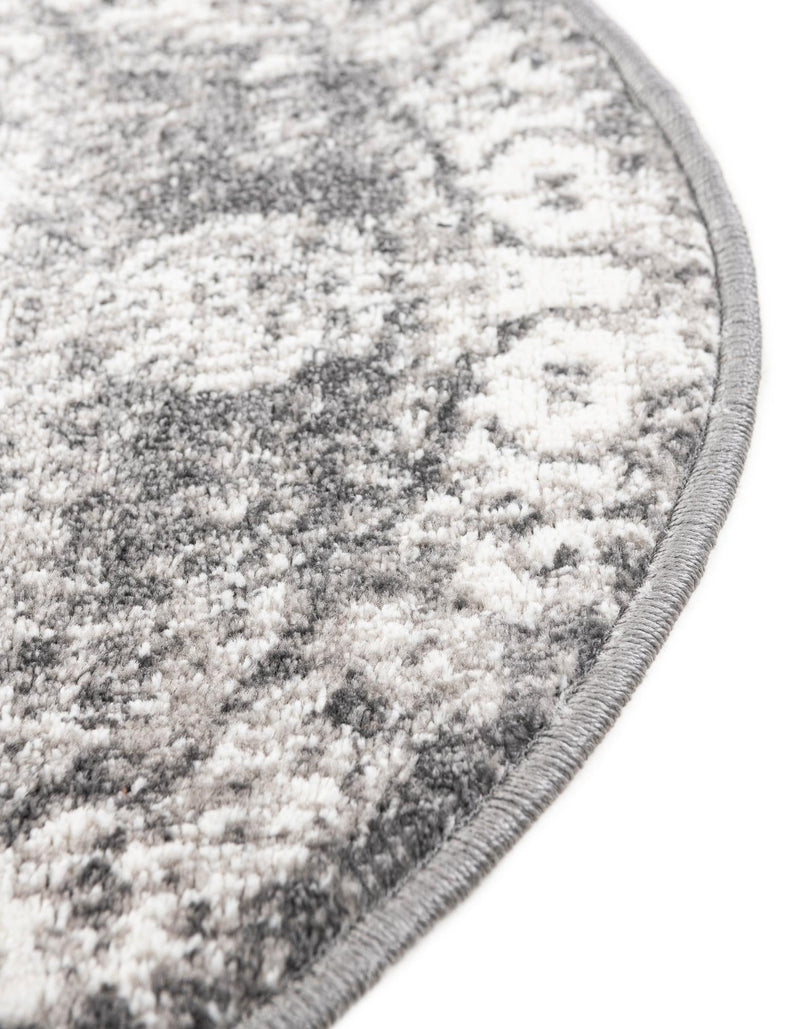 Amalfi Coast Woven Collection Area Rug -  Ravello Round Gray  lifestyle 52