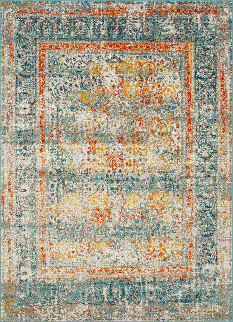 Amalfi Coast Woven Collection Area Rug -  Minori Rectangle Blue Main