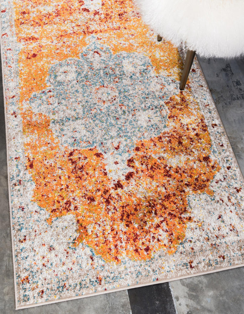 Amalfi Coast Woven Collection Area Rug -  Praiano Runner Orange  lifestyle 14