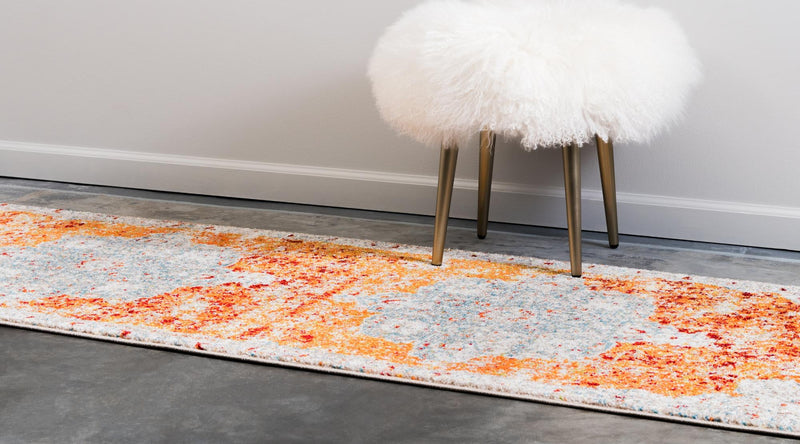 Amalfi Coast Woven Collection Area Rug -  Praiano Runner Orange  lifestyle 16