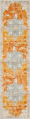 Amalfi Coast Woven Collection Area Rug -  Praiano Runner Orange  lifestyle 3