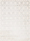 Hollywood Luxe Collection Area Rug -  Beverly (White Silver) Rectangle White Silver Main