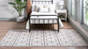 Hollywood Luxe Collection Area Rug -  Beverly (White Silver) Rectangle White Silver  lifestyle 4