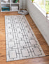 Hollywood Luxe Collection Area Rug -  Beverly (White Silver)