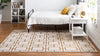 Hollywood Luxe Collection Area Rug -  Beverly (White Gold) Rectangle White Gold  lifestyle 4