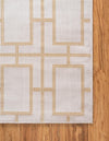 Hollywood Luxe Collection Area Rug -  Beverly (White Gold) Rectangle White Gold  lifestyle 10