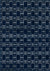 Hollywood Luxe Collection Area Rug -  Beverly (Navy Blue Silver) Rectangle Navy Blue Silver Main