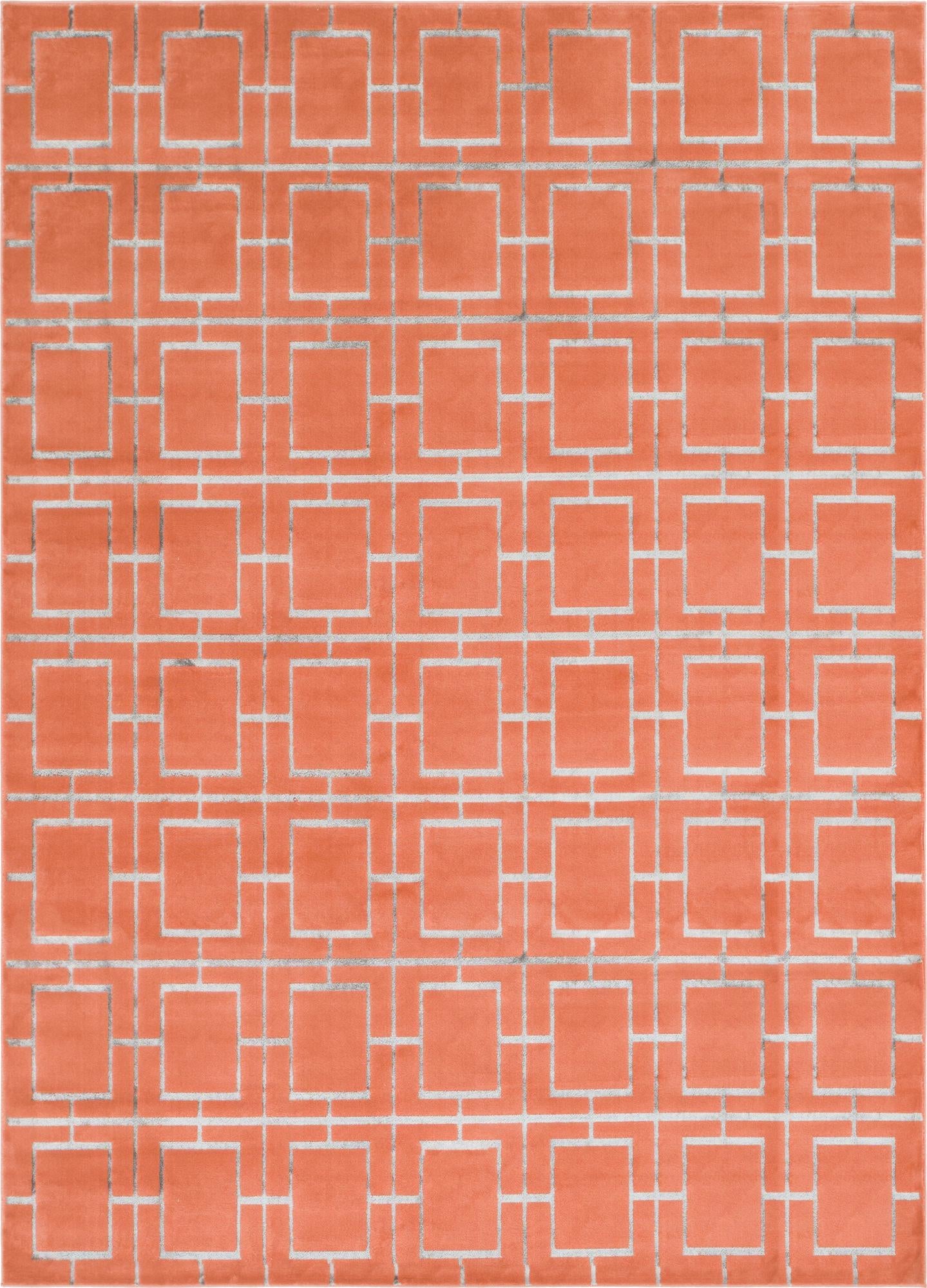 Hollywood Luxe Collection Area Rug -  Beverly (Coral Silver)