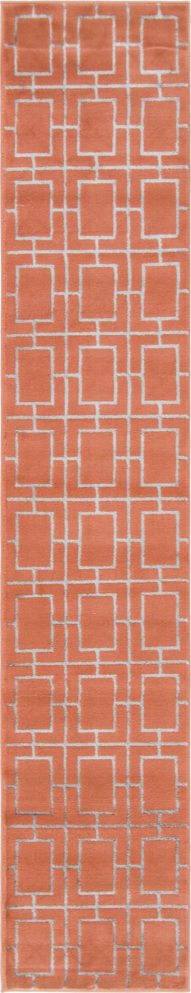 Hollywood Luxe Collection Area Rug -  Beverly (Coral Silver)