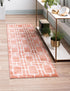 Hollywood Luxe Collection Area Rug -  Beverly (Coral Silver)