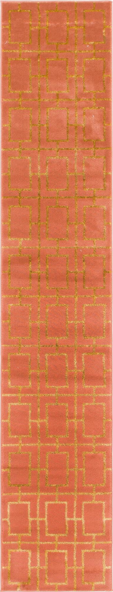 Hollywood Luxe Collection Area Rug -  Beverly (Coral Gold)