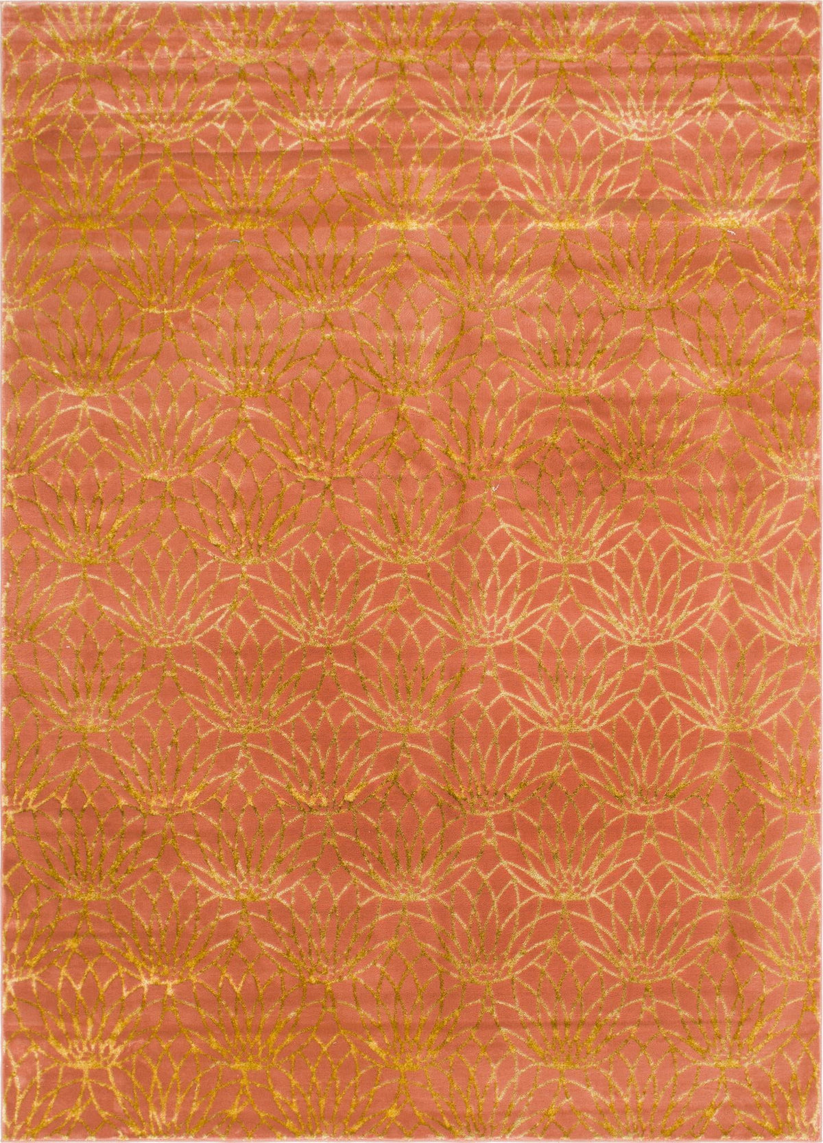 Hollywood Luxe Collection Area Rug -  Rodeo Rectangle Coral Gold  lifestyle 4