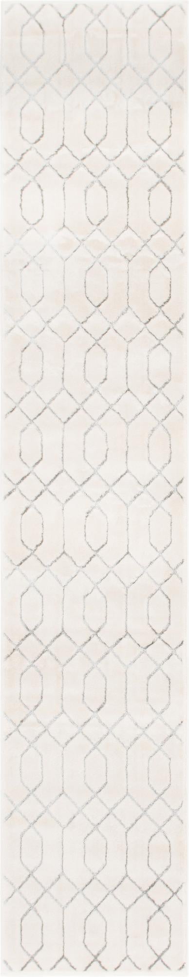 Hollywood Luxe Collection Area Rug - Sunset (White Silver)