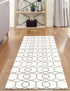 Hollywood Luxe Collection Area Rug - Sunset (White Silver)