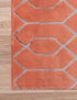 Hollywood Luxe Collection Area Rug - Sunset (Coral Silver)