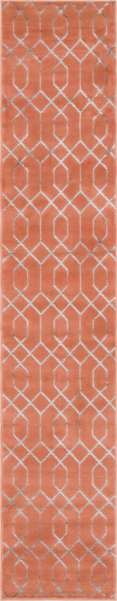 Hollywood Luxe Collection Area Rug - Sunset (Coral Silver)