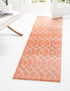 Hollywood Luxe Collection Area Rug - Sunset (Coral Silver)