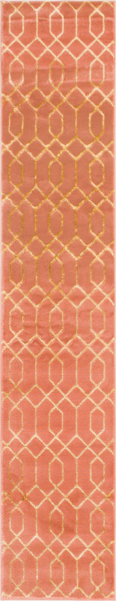 Hollywood Luxe Collection Area Rug - Sunset (Coral Gold)