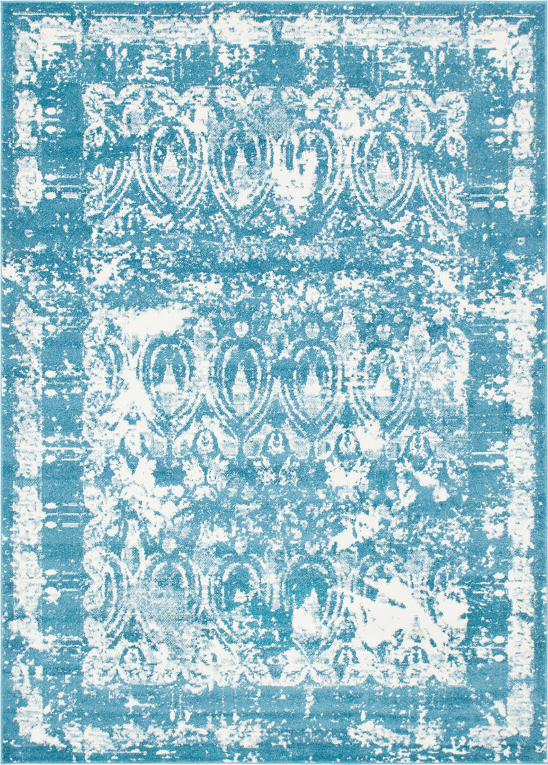 Amalfi Coast Woven Collection Area Rug -  Capri Rectangle Blue  lifestyle 3