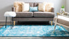 Amalfi Coast Woven Collection Area Rug -  Capri Rectangle Blue  lifestyle 13